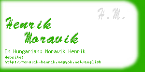 henrik moravik business card